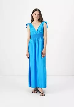 Платье макси VMHAILEY TIE ANCLE DRESS Vero Moda, синий