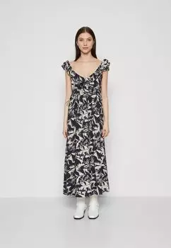 Платье макси Vmjosie Sl Vero Moda, темно-синее