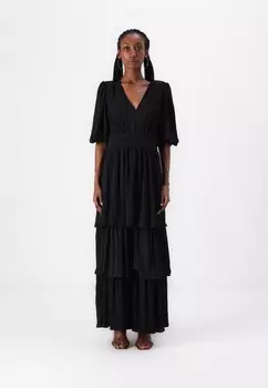 Платье макси VMKAJA MAXI PLISSE DRESS Vero Moda, черный