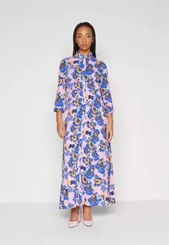 Платье макси YASSAVANNA LONG SHIRT DRESS, цвет lilac