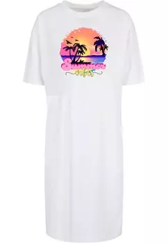 Платье Merchcode SUMMER VIBES SUNSET, белый