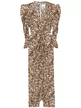 Платье миди Albini ISABEL MARANT, коричневый