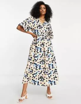 Платье миди ASOS EDITION, мультиколор