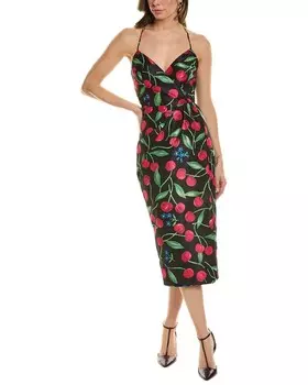 Платье миди Carolina Herrera, черный