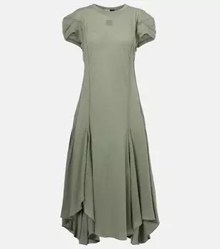 Платье миди из хлопковой смеси Paula's Ibiza Loewe, Sage
