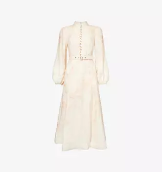Платье миди из льна с цветочным принтом Crush Zimmermann, цвет ciara floral