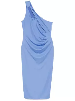 Платье миди на одно плечо Lauren Ralph Lauren, синий