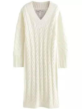 Платье миди Next Dress, белый