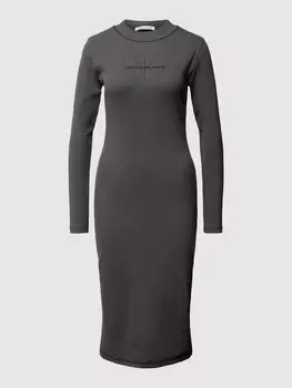 Платье миди с этикеткой Calvin Klein Jeans, оливковый