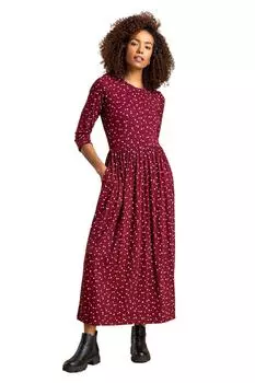 Платье миди с цветочным принтом Ditsy Roman, красный