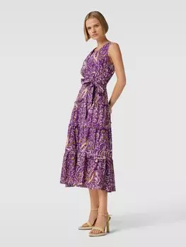 Платье миди с цветочным узором модель 'LACAIDE' Lauren Ralph Lauren, фиолетовый