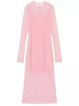 Платье миди с логотипом Givenchy, розовый