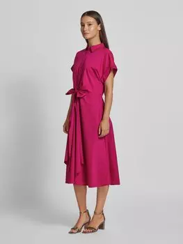 Платье миди с завязкой, модель 'HAKAN' Lauren Ralph Lauren, фуксия