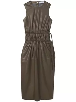 Платье миди со сборками Proenza Schouler White Label, коричневый