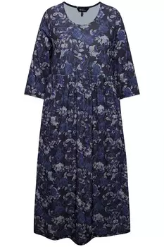 Платье миди Ulla Popken Dress, черный