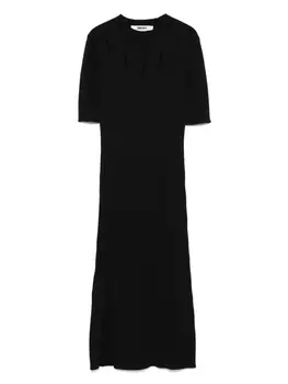 Платье миди в рубчик DKNY, черный