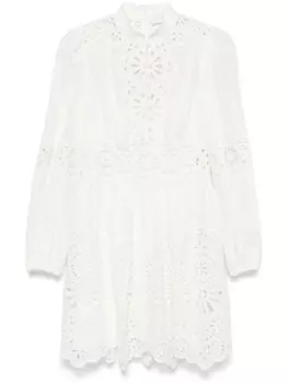 Платье мини Acacia ZIMMERMANN, белый