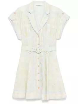 Платье мини Acacia ZIMMERMANN, зеленый