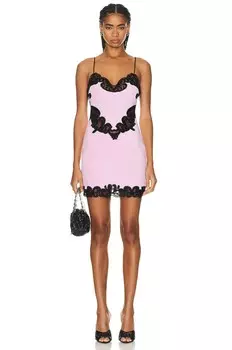 Платье мини Alexander Wang Lace, цвет Cradle Pink