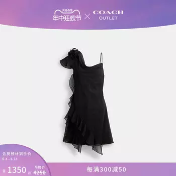 Платье мини Coach Outlet, черный