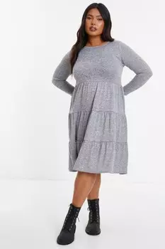 Платье-мини Curve Grey Tired QUIZ Clothing