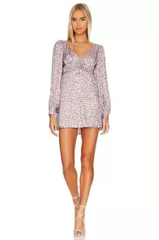 Платье мини For Love & Lemons June, фиолетовый