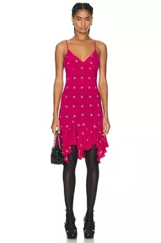 Платье мини Givenchy Ruffle, фуксия