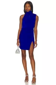 Платье мини MISHA Hope Satin, цвет Electric Blue