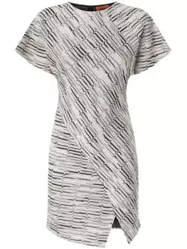 Платье-мини Missoni с запахом, белый