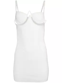 Платье мини на косточках Dion Lee, бежевый