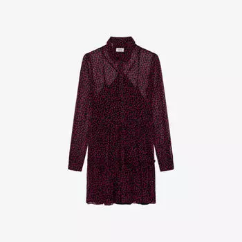 Платье мини Razyele с плотным принтом Zadig&Voltaire, цвет noir