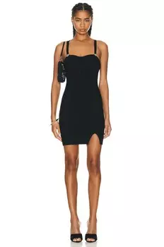Платье мини Roberto Cavalli Sleeveless, цвет Nero 191101