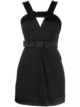 Платье мини с бантом Jil Sander, черный