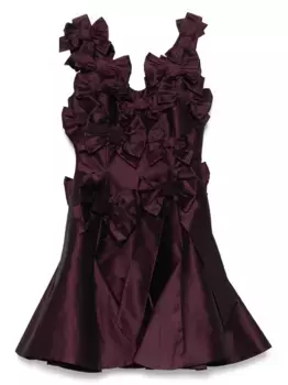 Платье мини с бантом Viktor & Rolf, фиолетовый