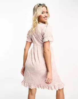 Платье мини с v-образным вырезом Mamalicious Maternity