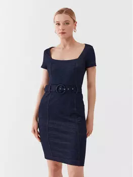 Платье на каждый день облегающего кроя Guess, синий