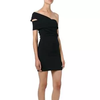 Платье на одно плечо Dsquared2, черное