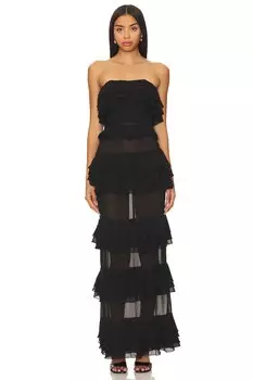 Платье NBD Lily Ruffle, черный