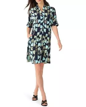 Платье NIC+ZOE Circle Sequence Devon Dress, цвет Aqua Multi