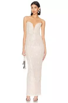 Платье Nookie Karma Gown, серебряный