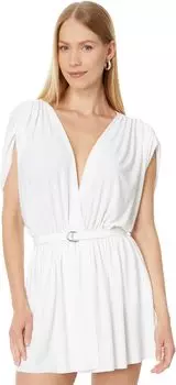 Платье Norma Kamali Athena Super Mini Dress, цвет Snow White
