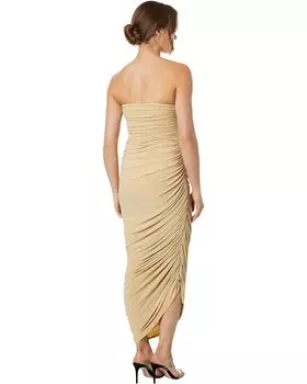 Платье Norma Kamali Strapless Diana Gown, песочный