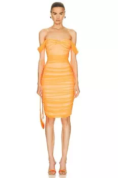 Платье Norma Kamali Walter, цвет Neon Orange
