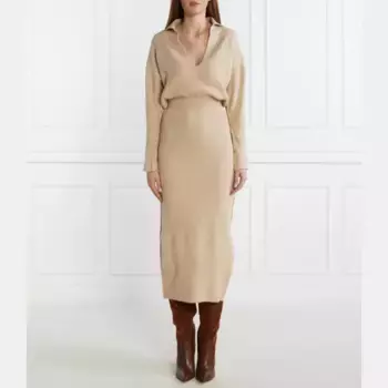 Платье Patrizia Pepe, бежевый