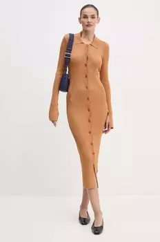 Платье Patrizia Pepe, коричневый