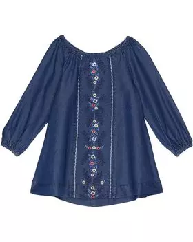 Платье PEEK Embroidered Dress, индиго