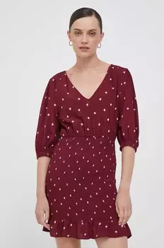 Платье Pepe Jeans, гранатовый