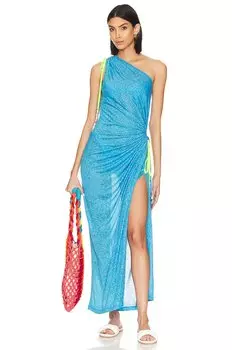 Платье Pitusa One Shoulder, синий