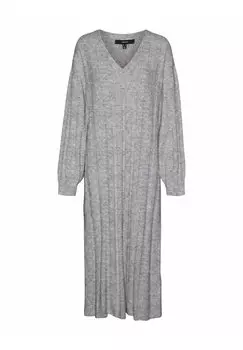 Платье Point Vero Moda V-образный вырез, цвет light grey melange