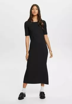 Платье прямого кроя Esprit, черный